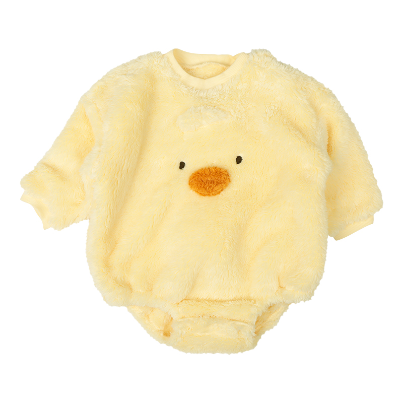 アニマルロンパース+レギンスセット イエロー イエロー 70cm