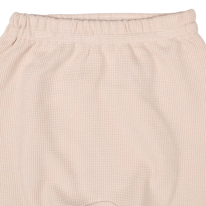 いつものモンキーパンツ ワッフル ベージュ ベージュ 70cm