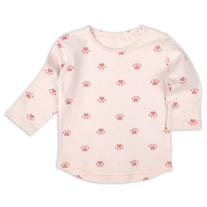 オーバーオール+Tシャツセット アニマル ねこ アイボリー 70cm