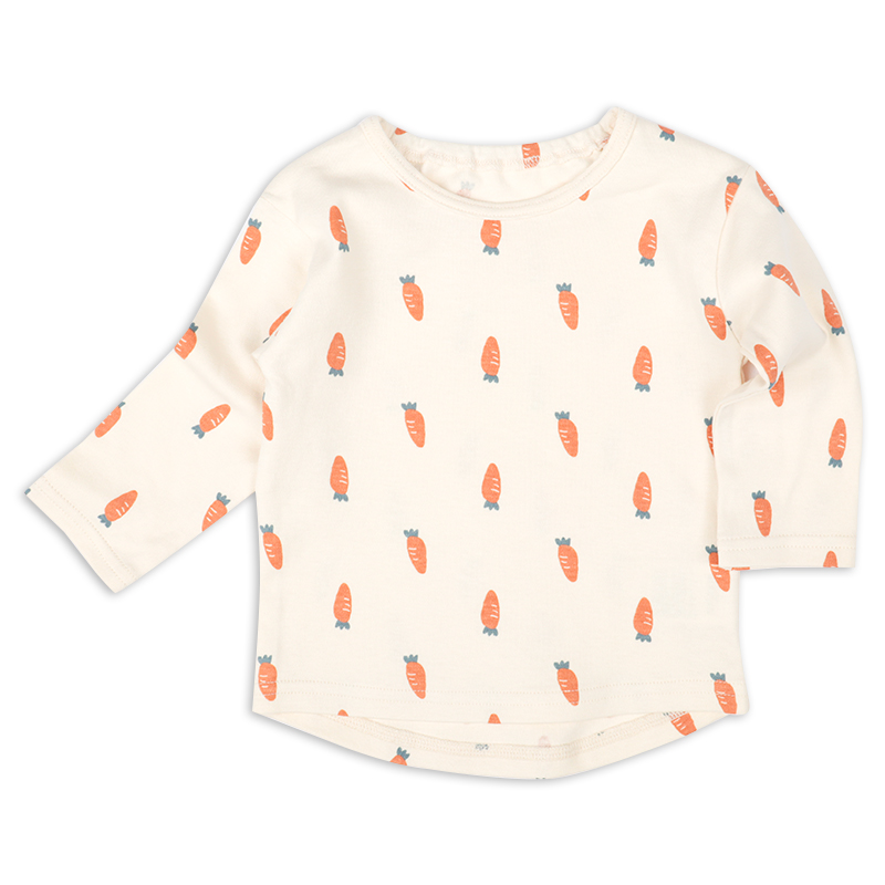 オーバーオール+Tシャツセット アニマル うま ブラウン 70cm