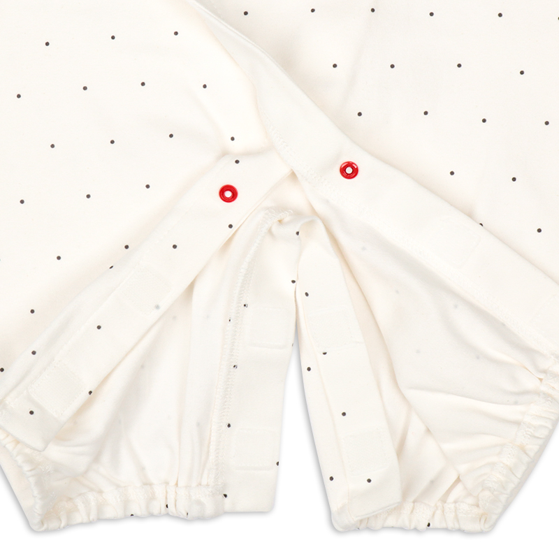 お着替え応援 長袖ドレスオール 簡単時短 グレー グレー 50~60cm