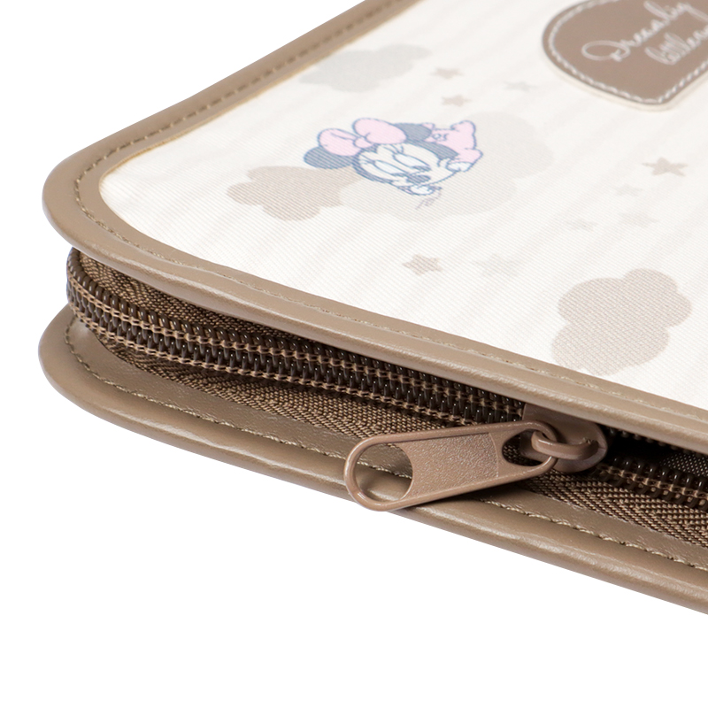 母子手帳ケース ミッキー ベージュ ベージュ