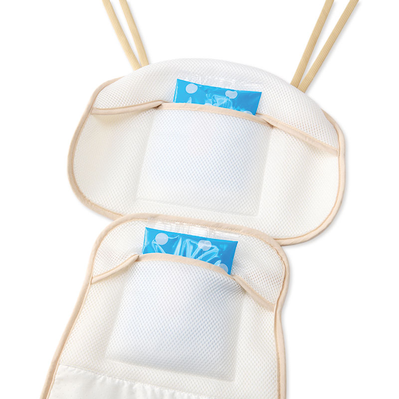 ひえひえマット ベビーカー用 強冷感 アニマル柄 グレー F