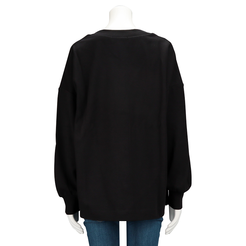 長袖トップス付きカーディガン ブラック ブラック M