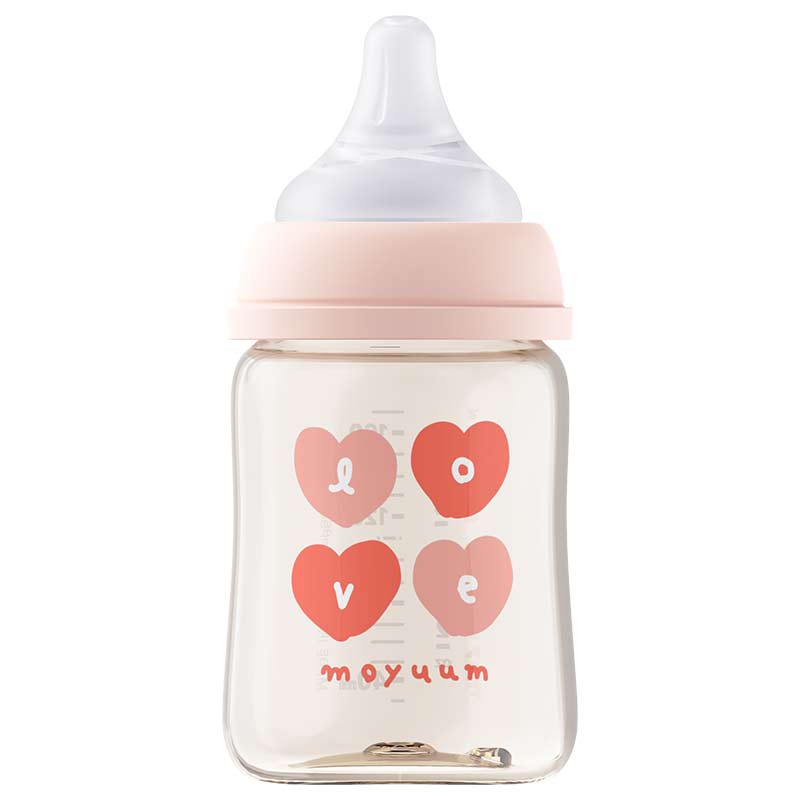 MOYUUM(モユム) プラスチック哺乳瓶 モアラブピンク 170ml 170ml