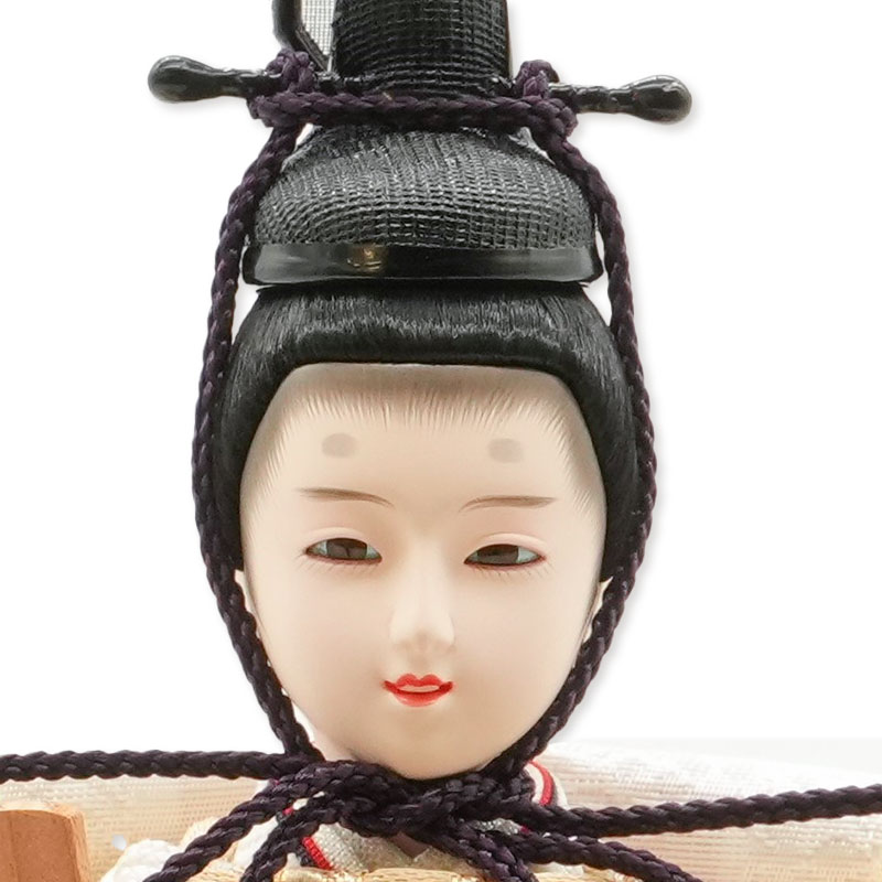 親王飾り「白木目七宝文様」 33781W 雛人形 【メーカー直送】 ナチュラル