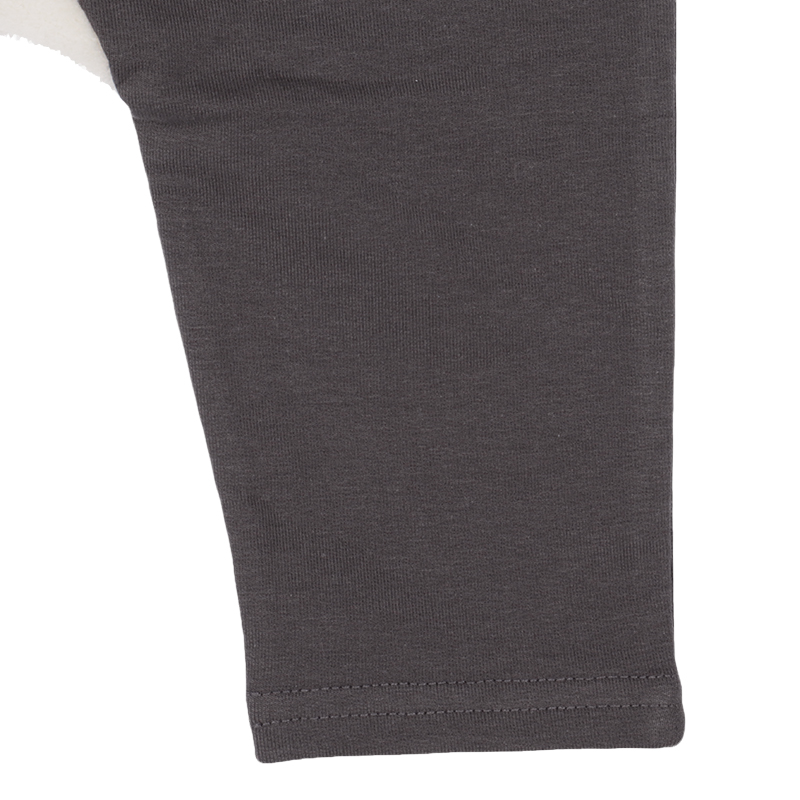 モンキーパンツ ボアアニマル うし チャコールグレー 70cm