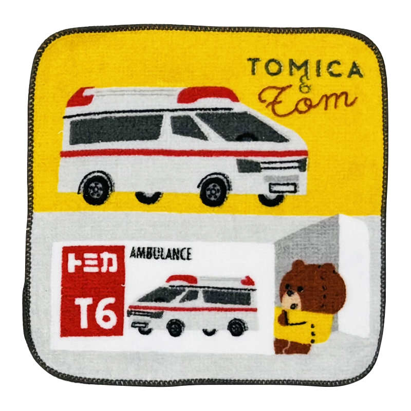 プチタオル5P26 ツムパパトミカ BOX 16x16cm