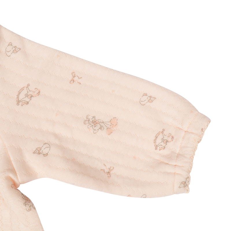 長袖ドレスオール ふんわり あったか ピンク ピンク 50~70cm