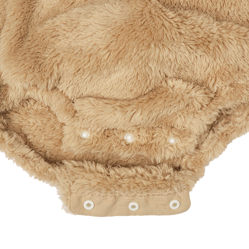 アニマルロンパース+レギンスセット ブラウン ブラウン 70cm