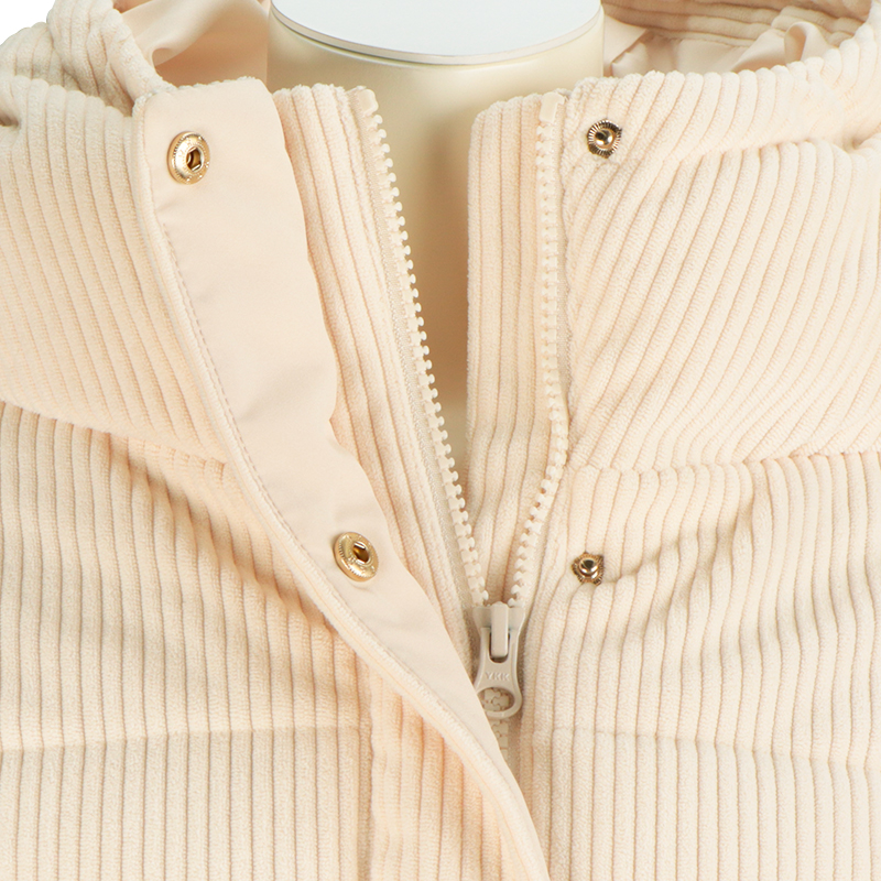 中綿ニットコールコート&ケープセット アイボリー アイボリー M~L