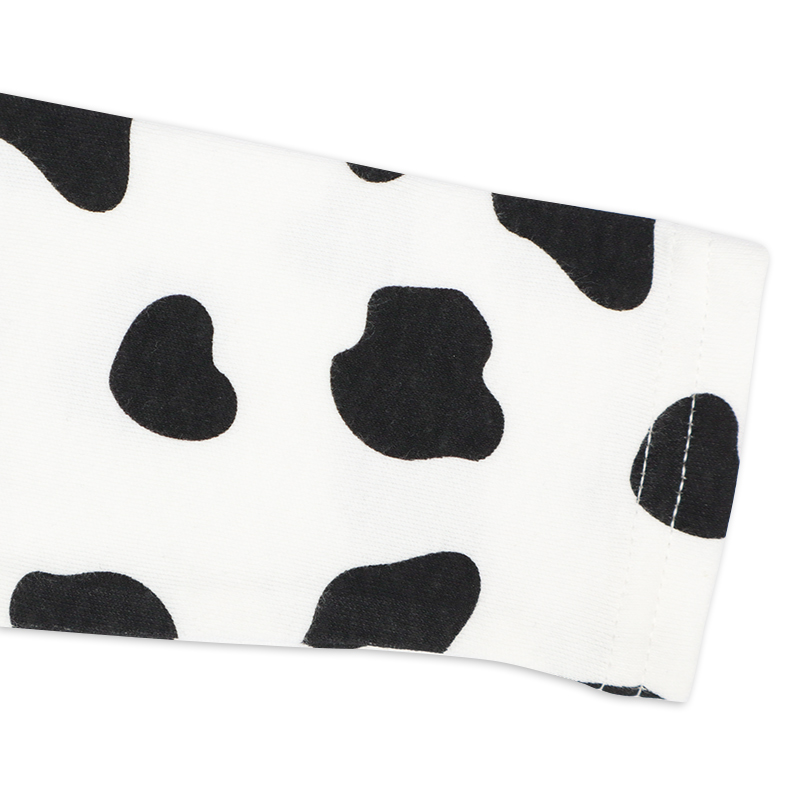 オーバーオール+Tシャツセット アニマル うし チャコールグレー 70cm