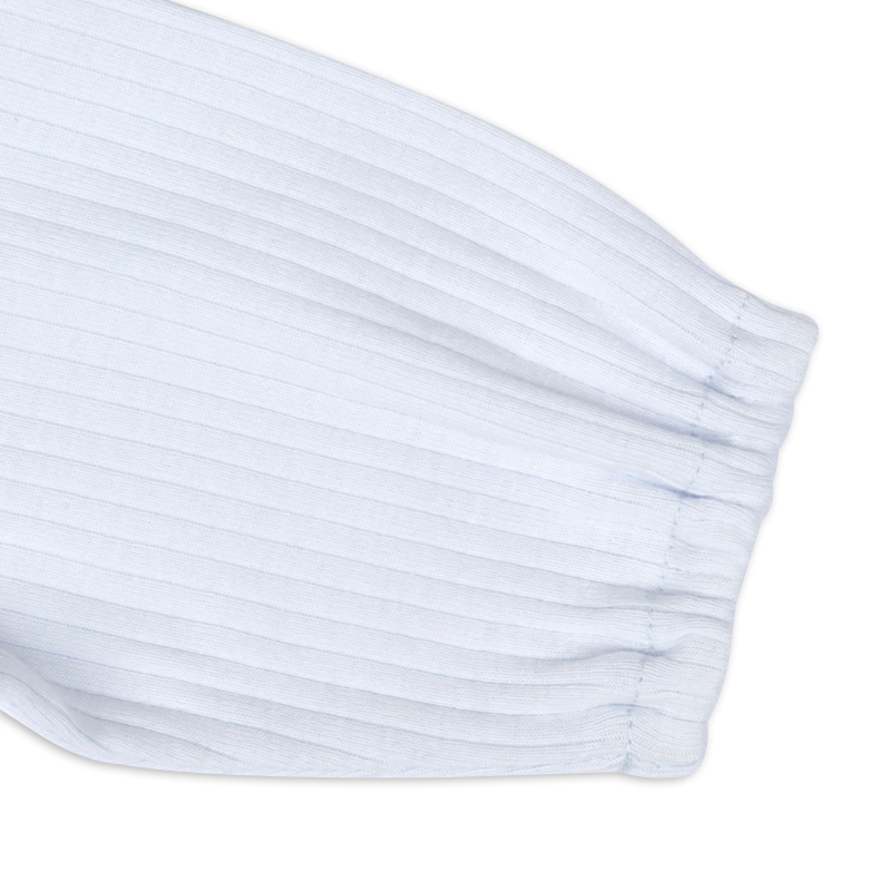 お着替え応援 長袖ドレスオール 簡単時短 サックス サックス 50~60cm