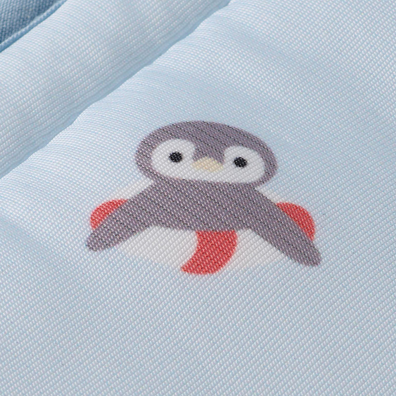 ひえひえマット だっこひも用 強冷感 海の生き物柄 サックス F