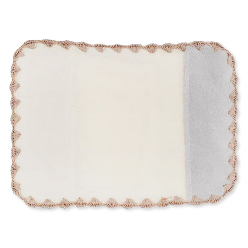 ぺたっとくっつくベルトカバー 木馬刺繍 アイボリー アイボリー