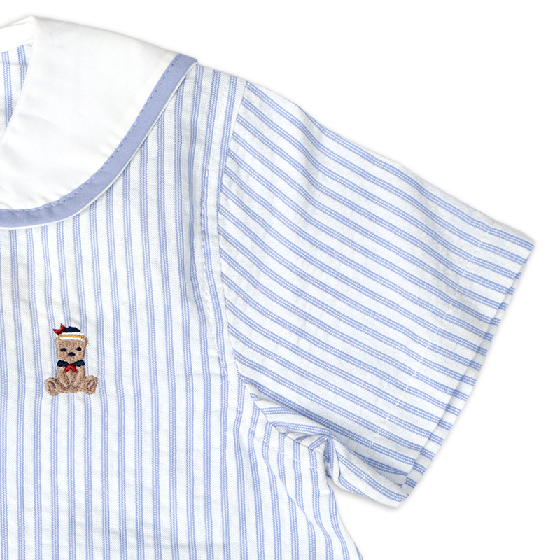 半袖プレオール 布帛 サックス サックス 60cm