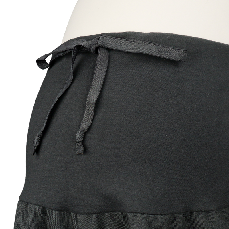 麻調合繊 ストレートパンツ チャコールグレー チャコールグレー M