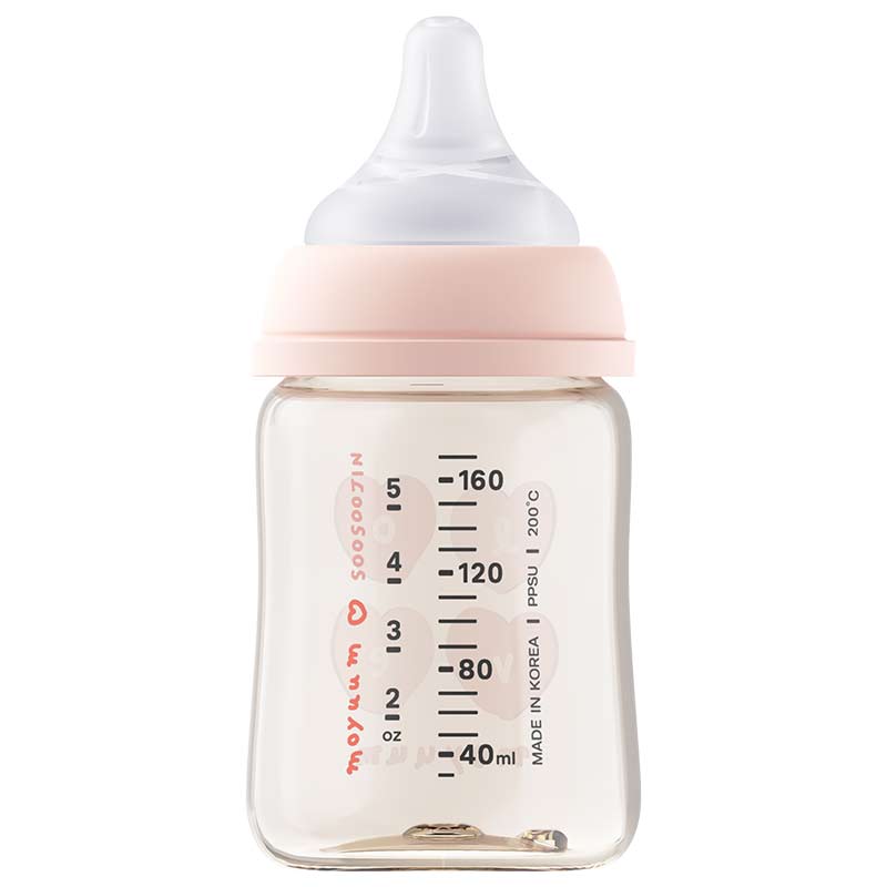MOYUUM(モユム) プラスチック哺乳瓶 モアラブピンク 170ml 170ml