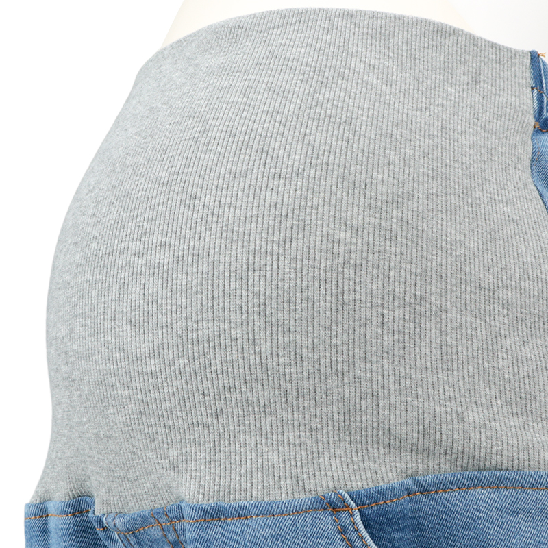 バレルレッグデニムパンツ ブルー ブルー M