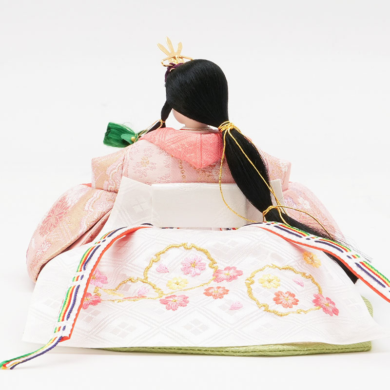 親王飾り「白木目七宝文様」 33781W 雛人形 【メーカー直送】 ナチュラル