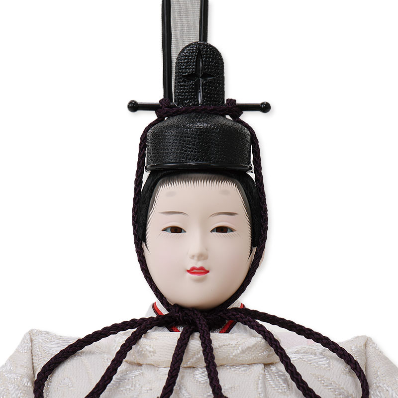 親王収納飾り「ナチュラル木目に秋草模様」 35255F 雛人形 【メーカー直送】 ナチュラル