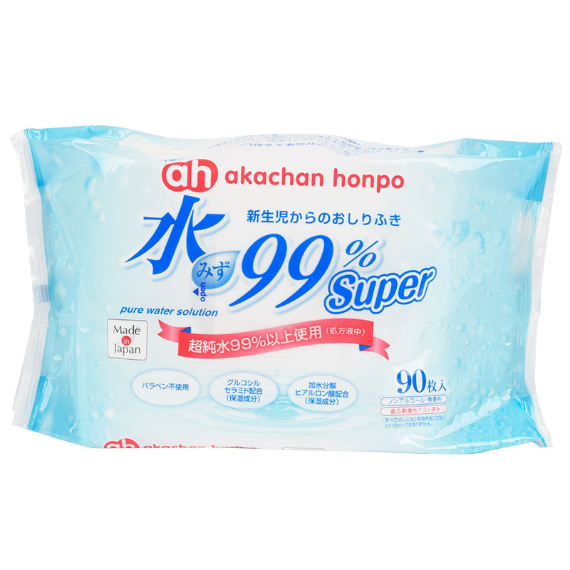 【通販限定】水99% Super 90枚×24個 新生児からのおしりふき スタンダード