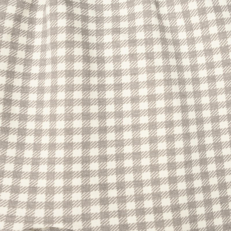 いつものモンキーパンツ 裏毛 チェック グレー 70cm