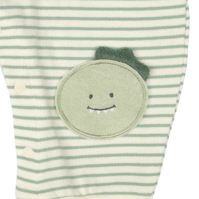 はいはい応援長袖プレオール おしりモチーフ パイル グリーン グリーン 60cm