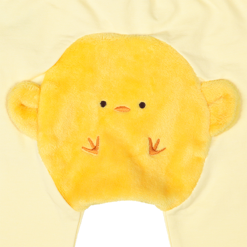 モンキーパンツ ボアアニマル ひよこ イエロー 80cm