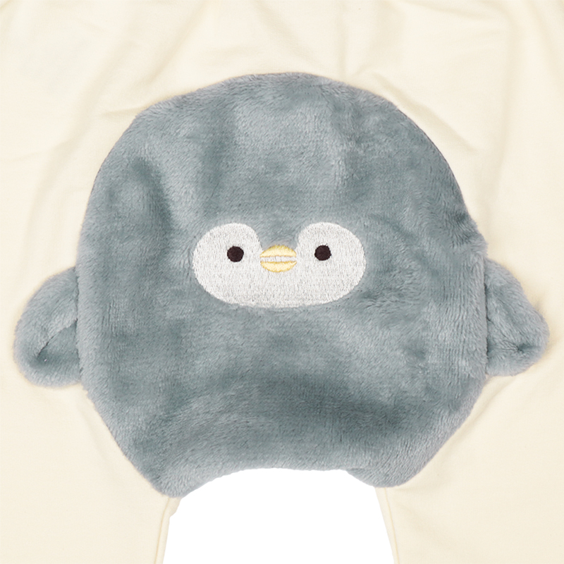 モンキーパンツ ボアアニマル ペンギン アイボリー 70cm