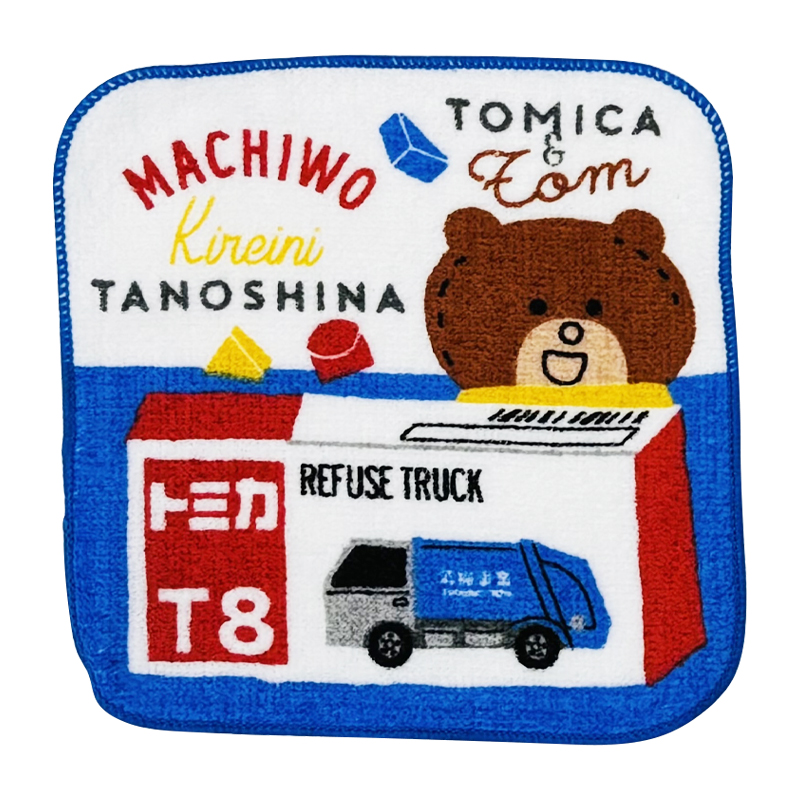 プチタオル5P26 ツムパパトミカ BOX 16x16cm