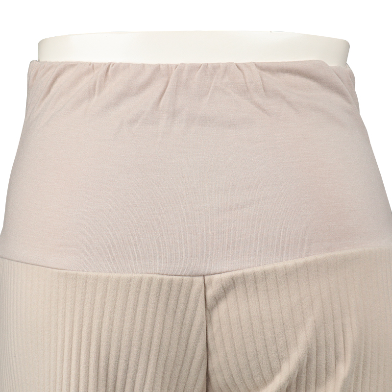 セルフチョキチョキプリーツパンツ なめらか アイボリー アイボリー M