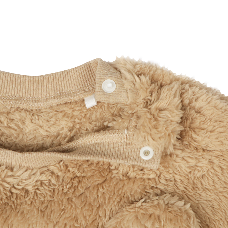 アニマルロンパース+レギンスセット ブラウン ブラウン 70cm