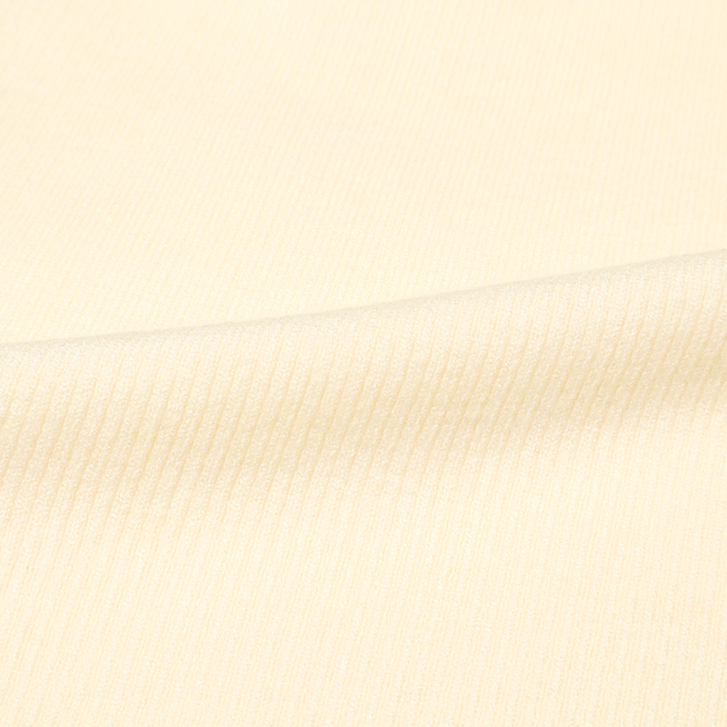 【SALE】ウォッシャブルリブニットパンツ オフホワイト オフホワイト M