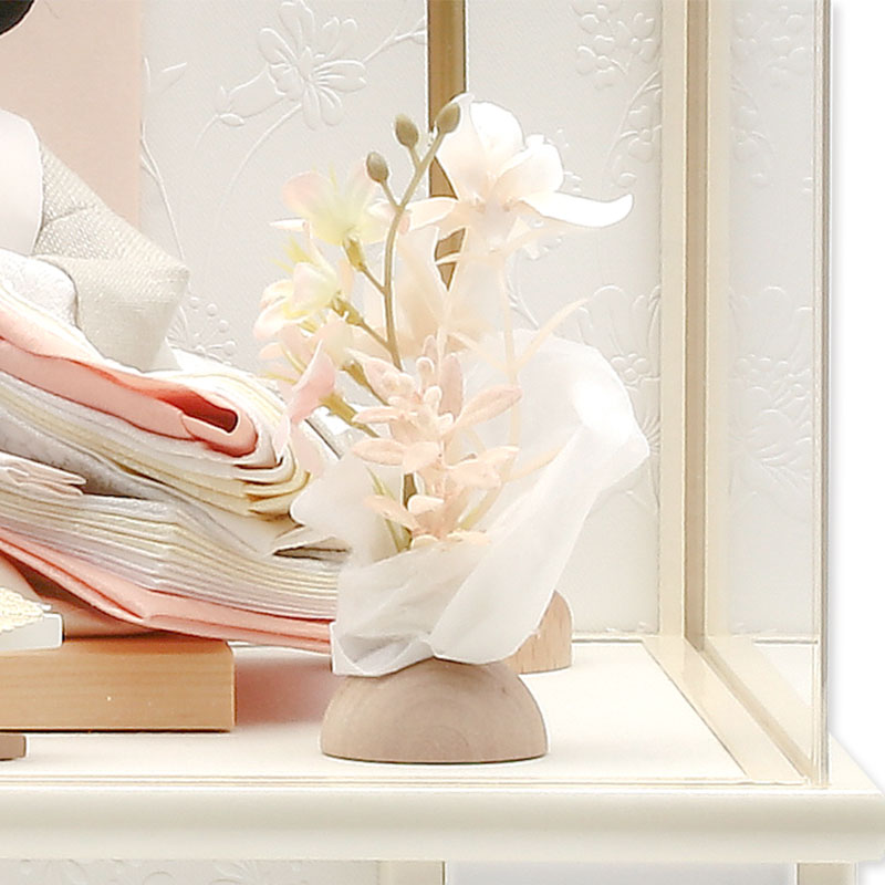 親王ケース飾り「ブランパールベル」 38088M 雛人形 【メーカー直送】 ナチュラル