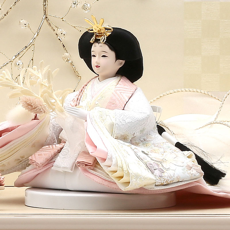 親王ケース飾り「クリスタル煌舞絵巻」 38091M 雛人形 【メーカー直送】 ナチュラル