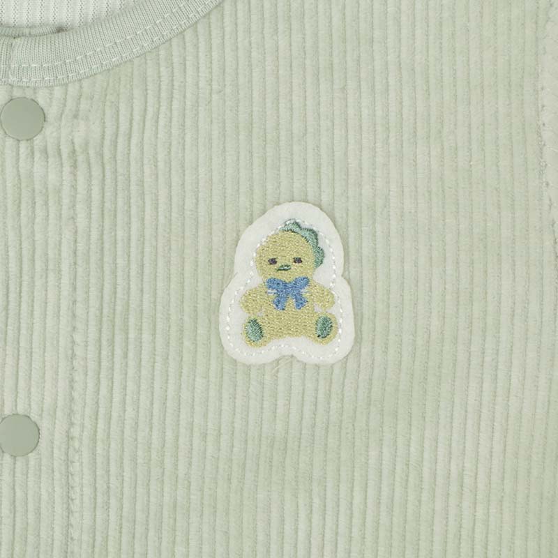 長袖 プレオール おしりアニマル ボア 恐竜 グリーン 60cm