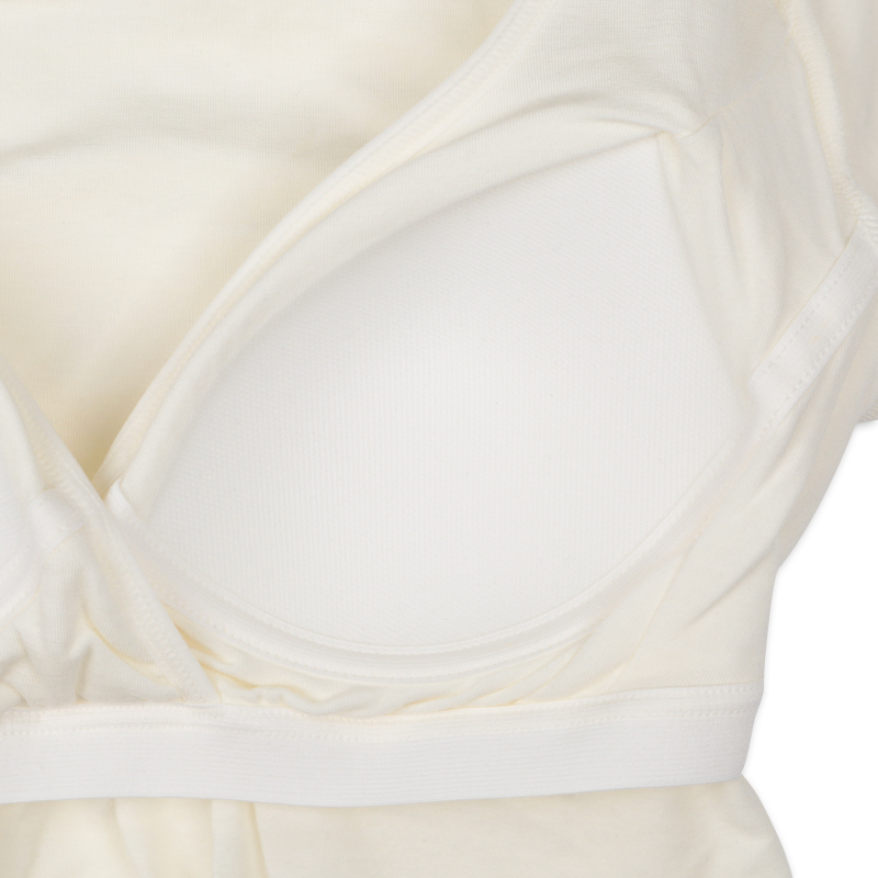 おへやであったか 8分袖シャツ オフホワイト オフホワイト M