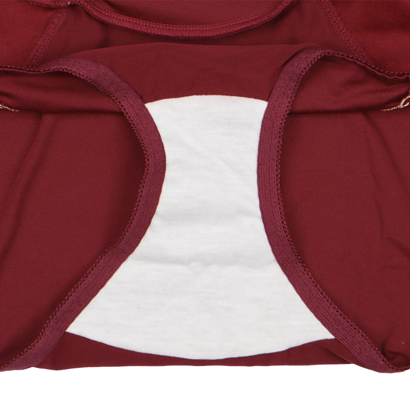 ショーツ 産後も使える仕様 シルエットキレイ花柄 レッド レッド M~L