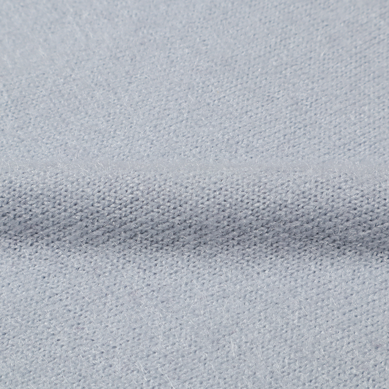 シャギーニットスカート サックス サックス M