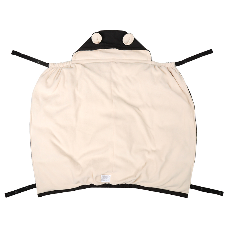 便利ポケット付き撥水ダウンコートケープセット ブラック ブラック M~L