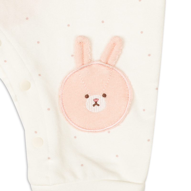 はいはい応援 長袖プレオール おしりモチーフパイル ピンク ピンク 60cm