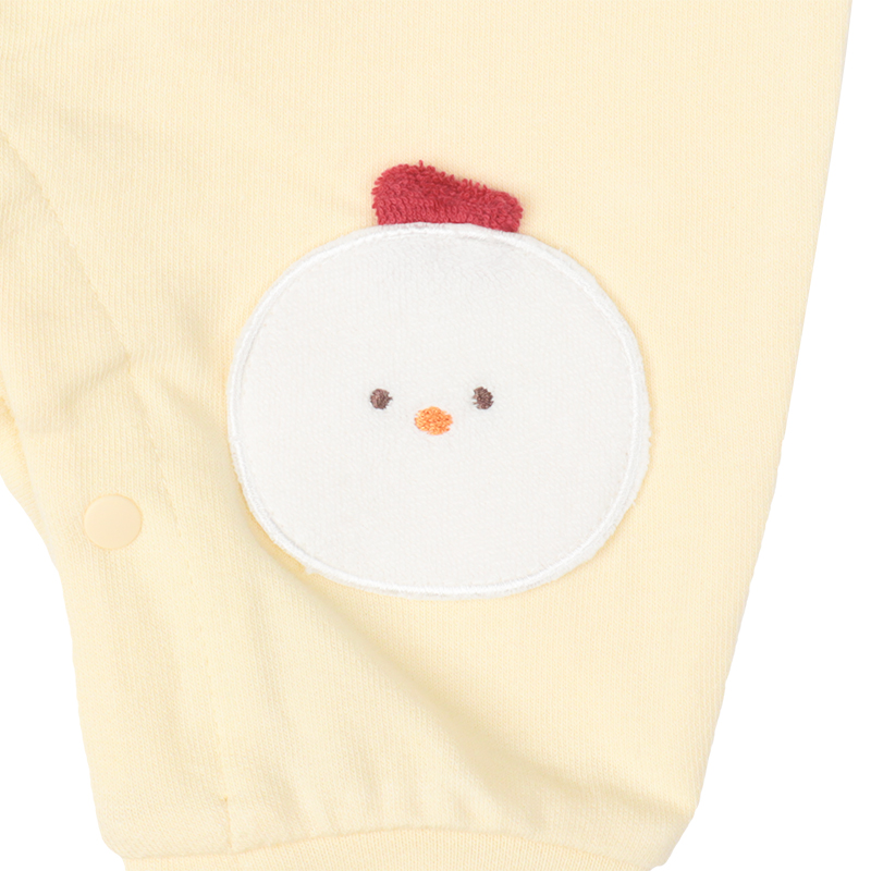 はいはい応援 長袖プレオール おしりモチーフパイル クリーム クリーム 60cm