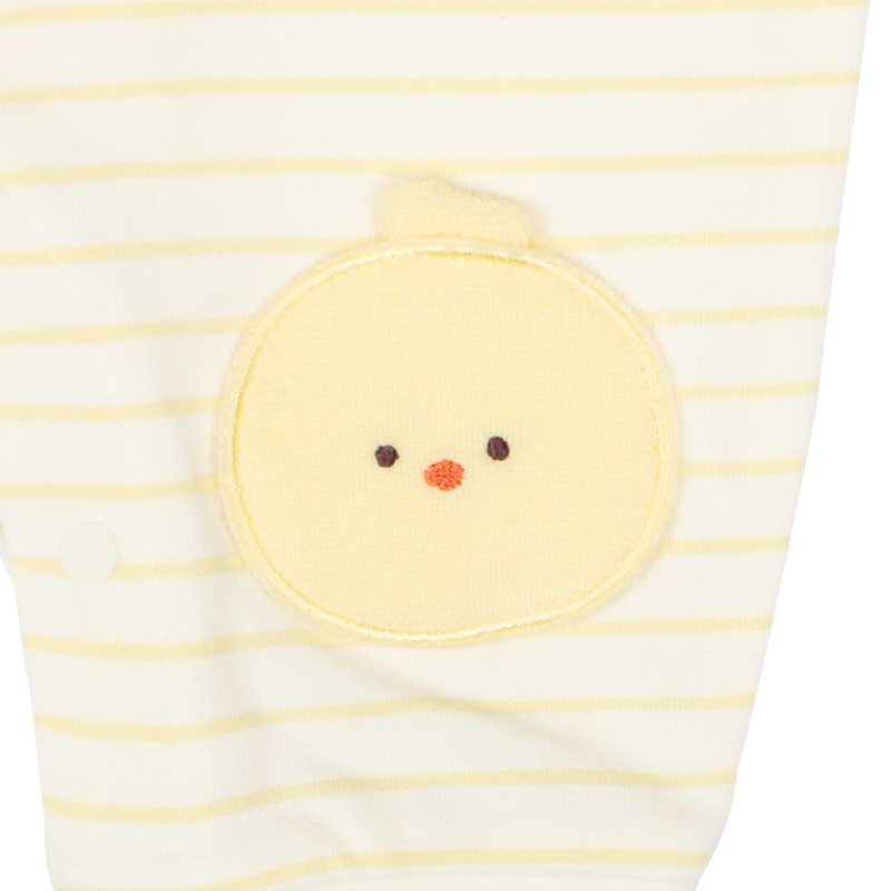 はいはい応援 長袖プレオール おしりモチーフパイル イエロー イエロー 60cm