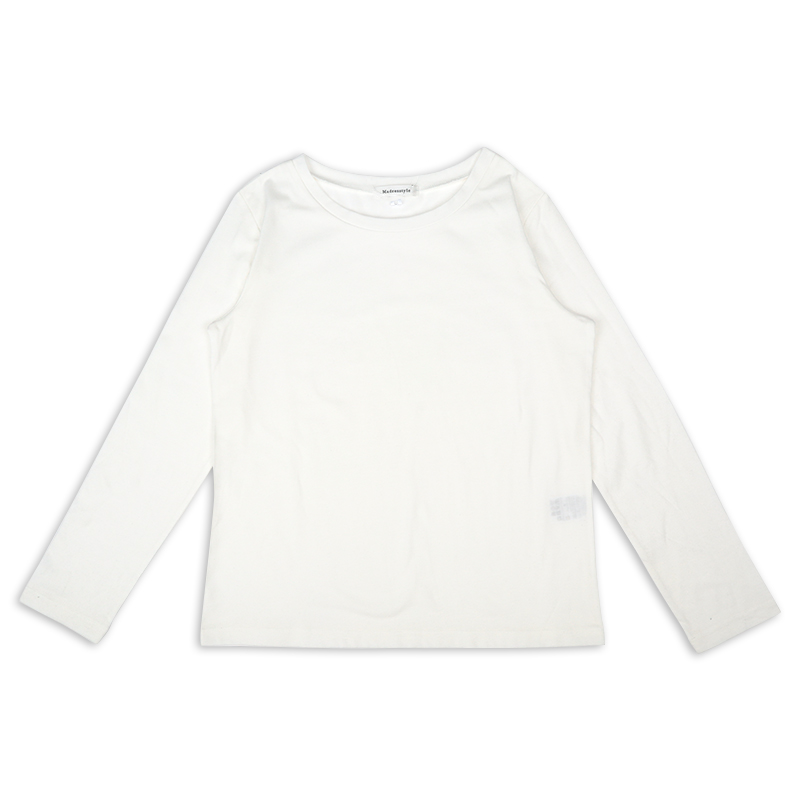 長袖トップス付きカーディガン アイボリー アイボリー M