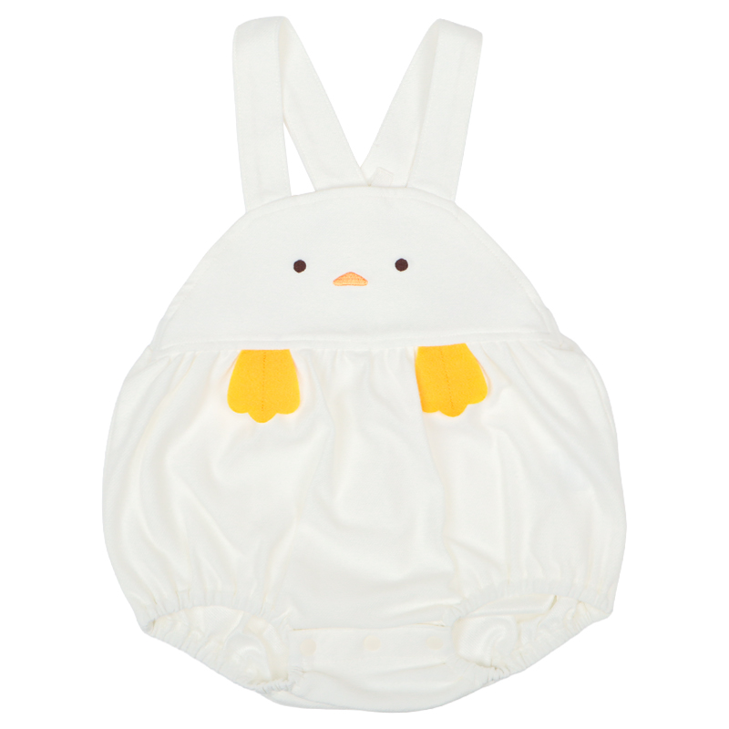 オーバーオール+Tシャツセット アイボリー アイボリー 60~70cm