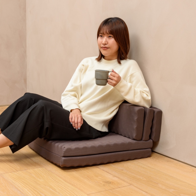【通販限定】家族みんなで使えるごろ寝マット スイート ブラウン ブラウン