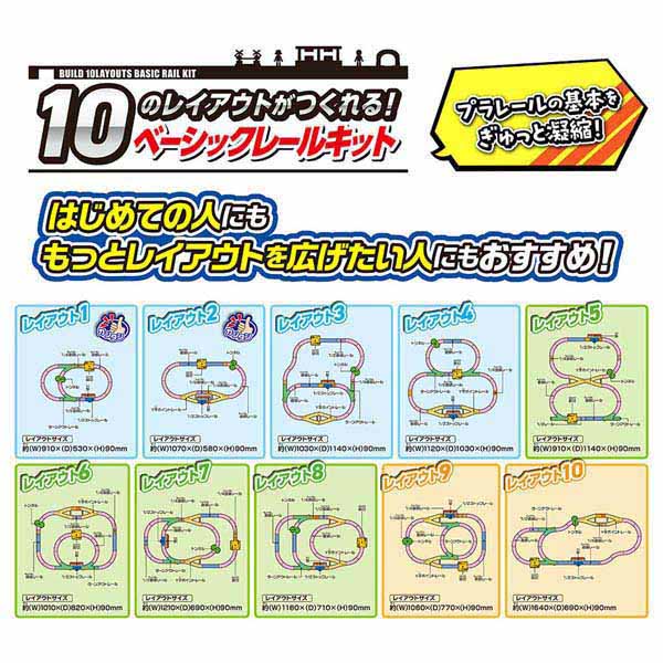 プラレール 10のレイアウトがつくれる!ベーシックレールキット