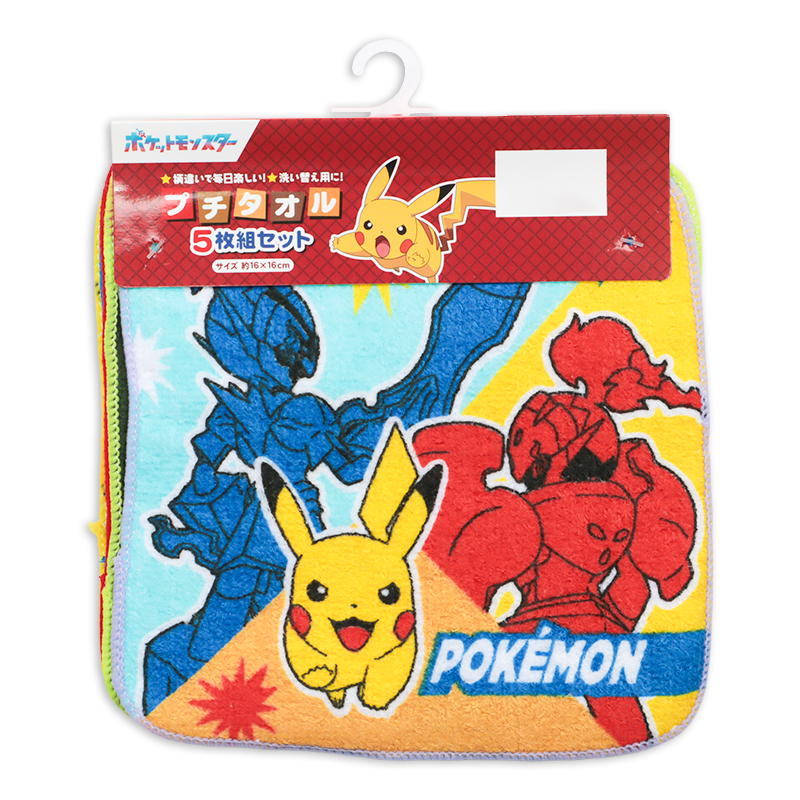 プチタオル5P25 ポケモン O4628 16x16cm