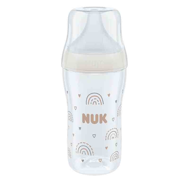 パーフェクトマッチ ほ乳びん プラスチック製 260ml レインボー 適温目盛り付き 260ml